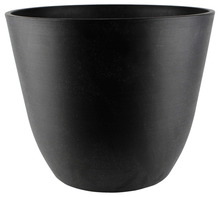 Plantekrukke i svart plast Ø41 cm - Scan-Pot